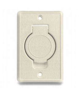 Vysavačová zásuvka WALL obdélník - béžová s nepřilnavým povrchem. Určeno pro centrální vysavače.